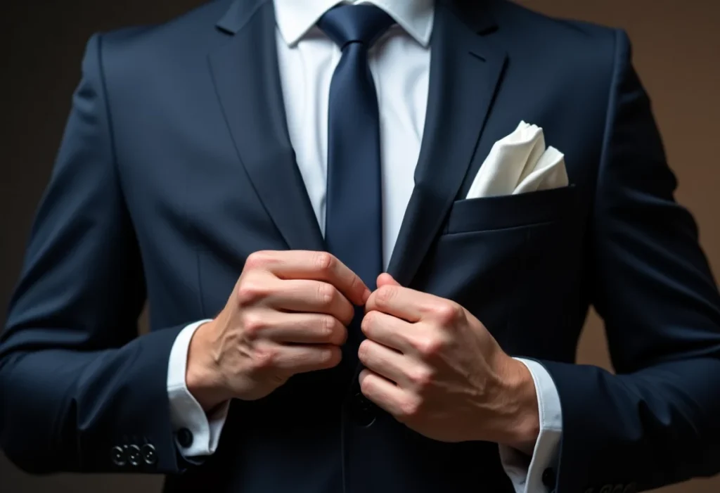 Comment plier une pochette de costume à deux pointes