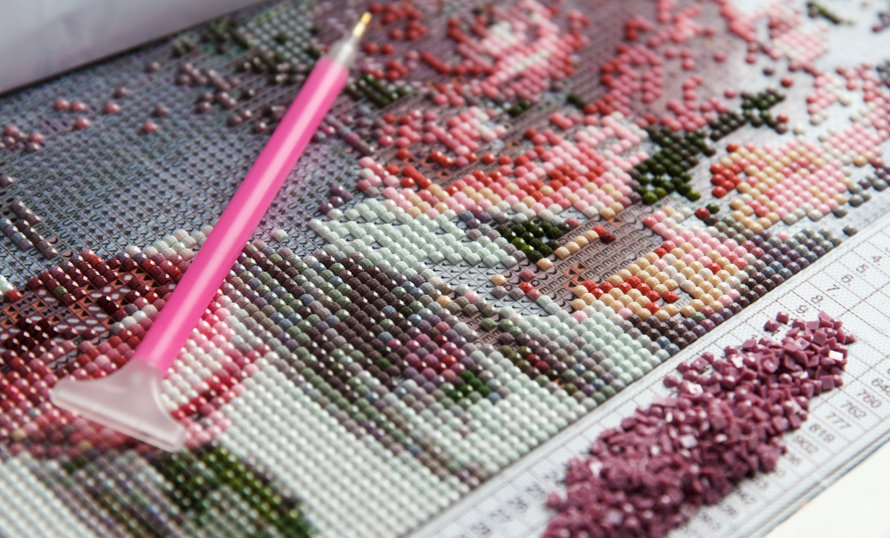 Multicolored Diamond Strases and Manual Fixer for handmade proce