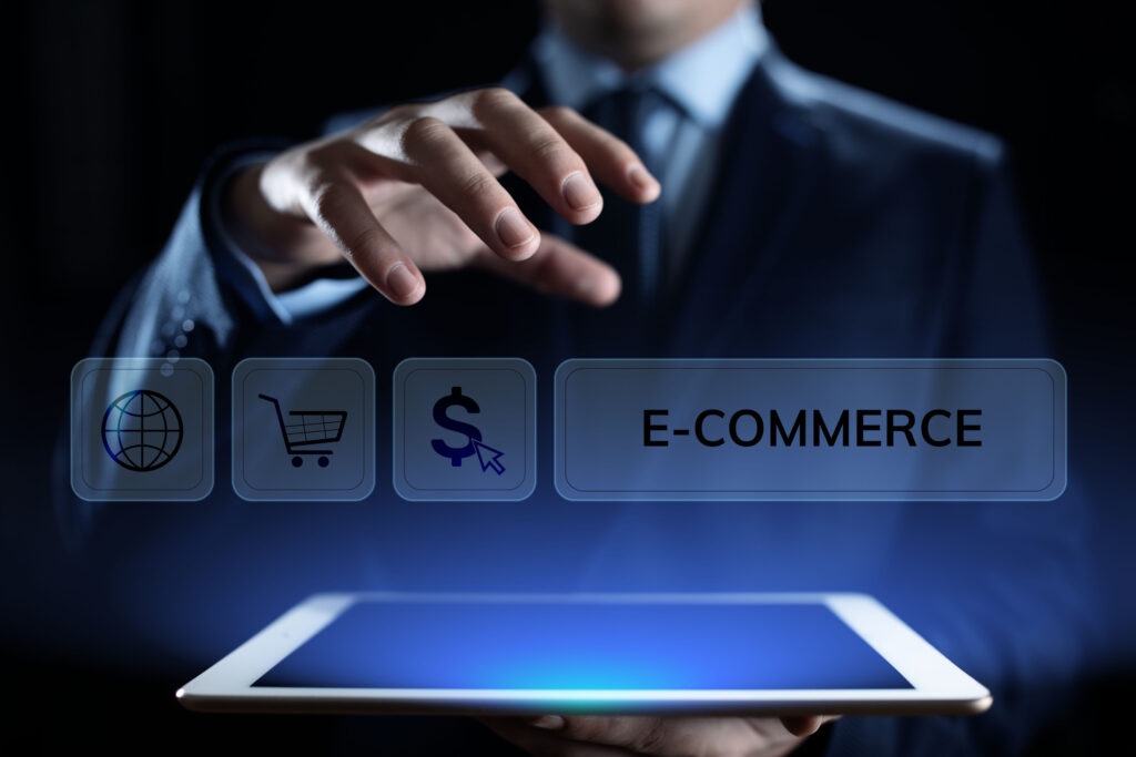 E commerce Online Shopping Digital marketing and sales business technology concept.