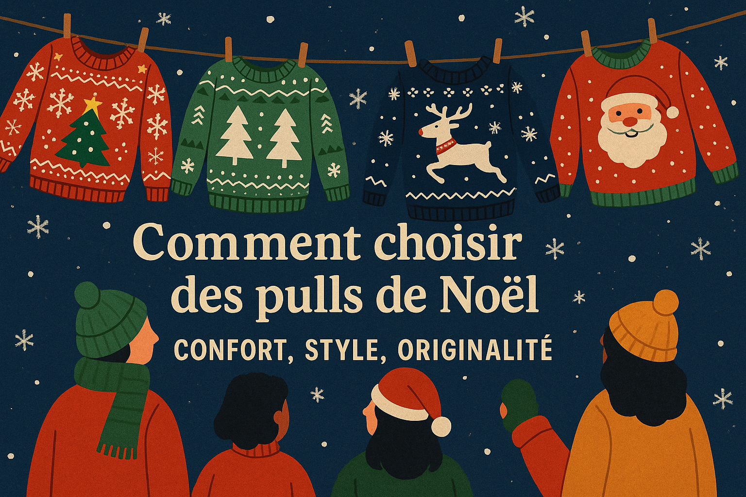Comment choisir des pulls de noël qui allient confort, style et originalité