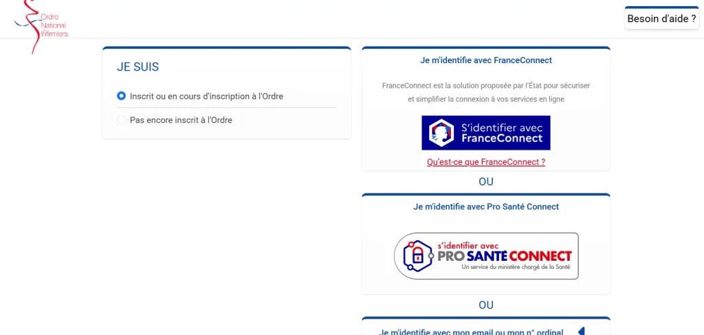 s’inscrire à l’ONI