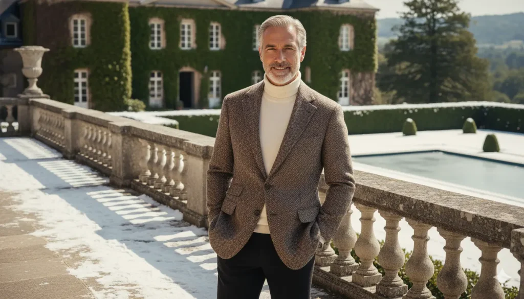 blazer en tweed ou en laine épaisse