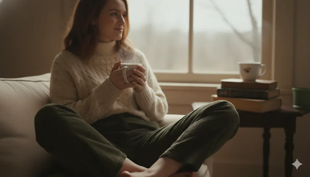 pantalon en velours côtelé