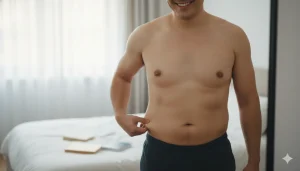 poignée d'amour homme