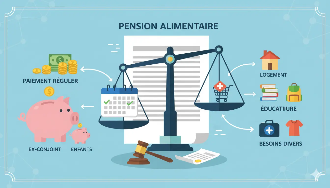 Que comprend une pension alimentaire ?