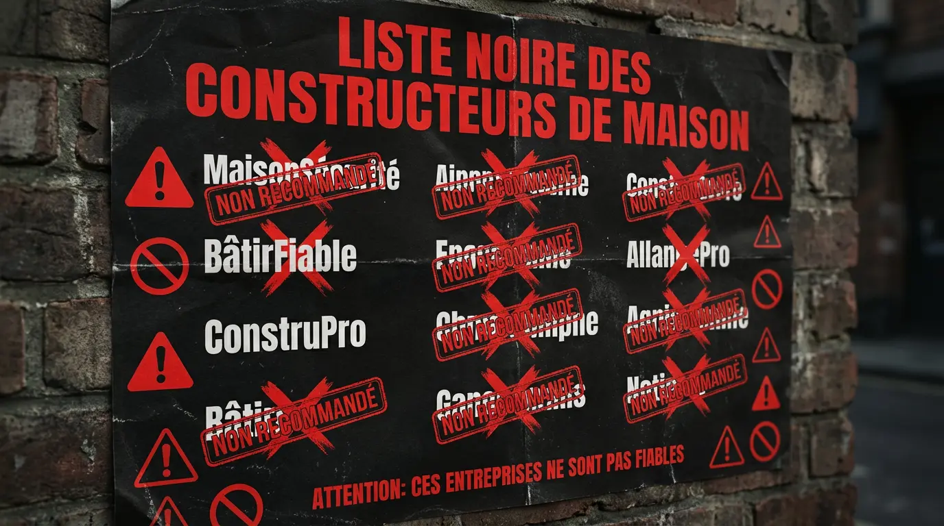 Quelle est la liste noire des constructeurs de maison à éviter ?