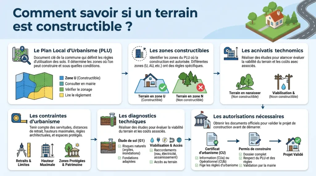 savoir si un terrain est constructible via le PLU