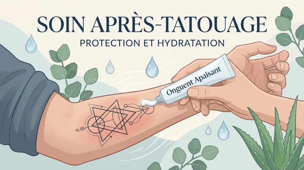 soins après le tatouage