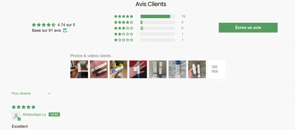 avis sur le Sérum Roller Croissance+ Thairapy