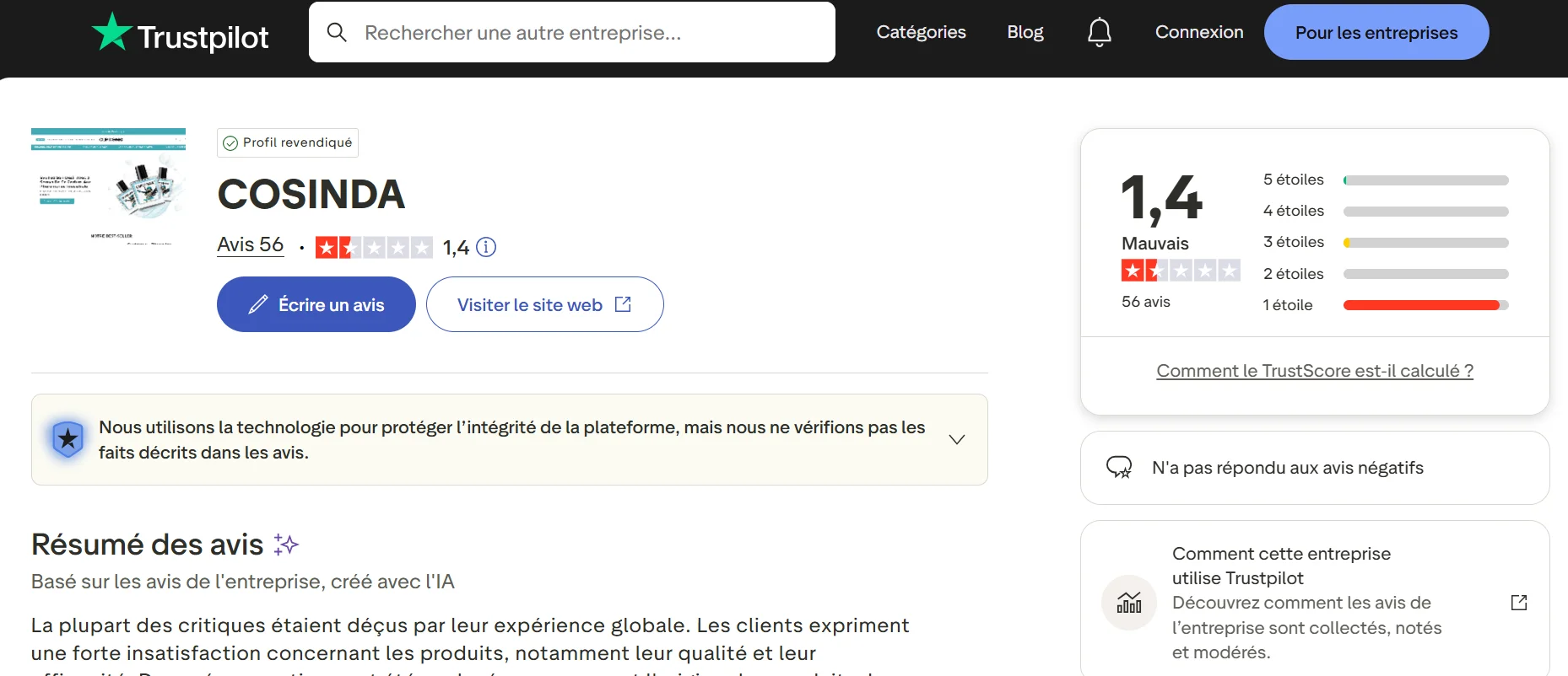 Quels sont les avis du parfum Cupidonic ?