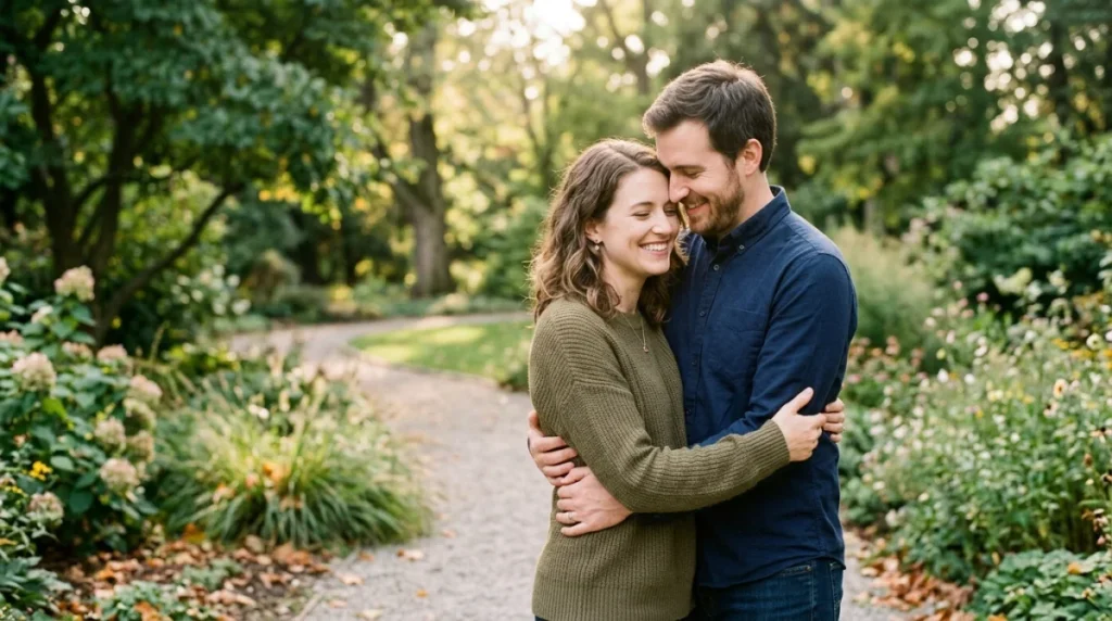 quand un homme enlace une femme